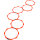 Select Koordinationsringe Oktagon Fußball rot uni