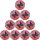 10er Ballpaket uhlsport Match Addglue Training Fußball