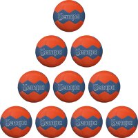 10er Ballpaket Kempa Soft Handball ice grau/fluo rot