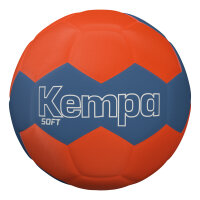 10er Ballpaket Kempa Soft Handball ice grau/fluo rot
