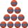10er Ballpaket Kempa Soft Handball ice grau/fluo rot