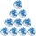 10er Ballpaket JAKO Glaze 290g Leicht-Fußball 703 -...
