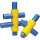 BECO Pool-Nudel-Verbinder gelb 2-Loch-Connector